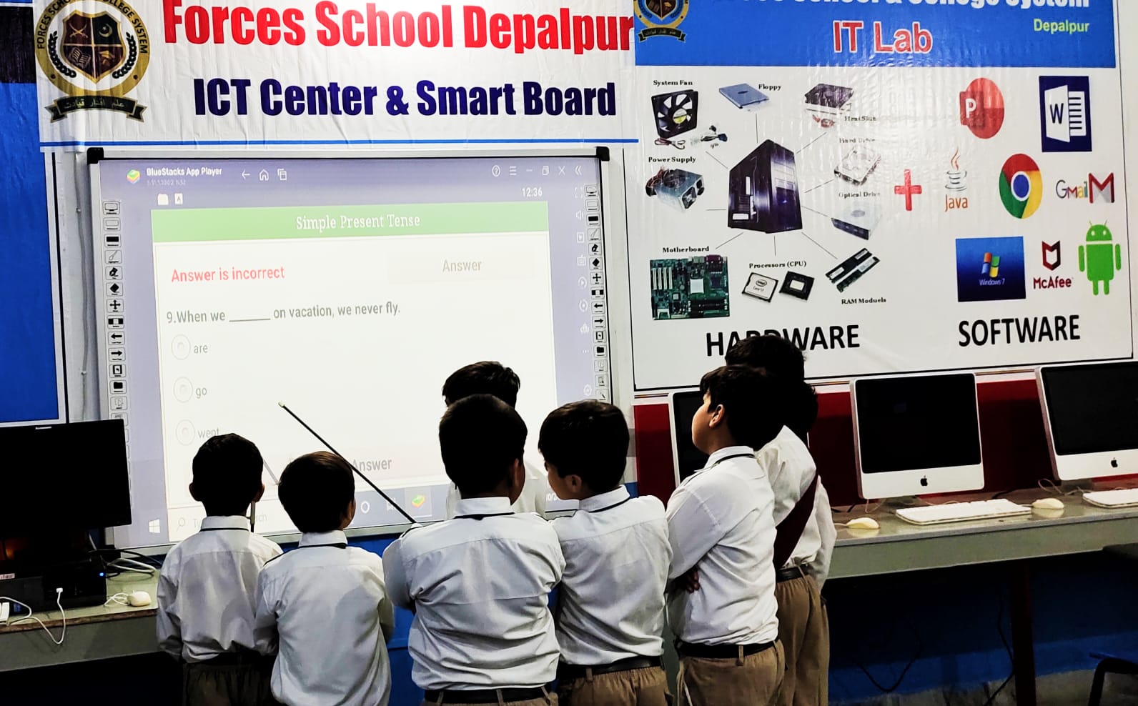 Smart Board Activity at Forces School Fazaia Campus, Depalpur
